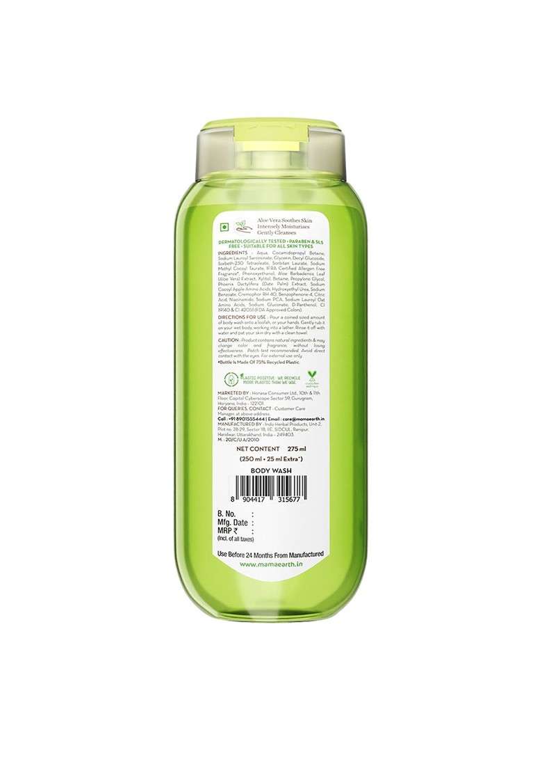 Mamaearth Set Of 2 Aloe Vera Moisturizing Body Wash With Calming Jasmine 275 Ml Each - Indya