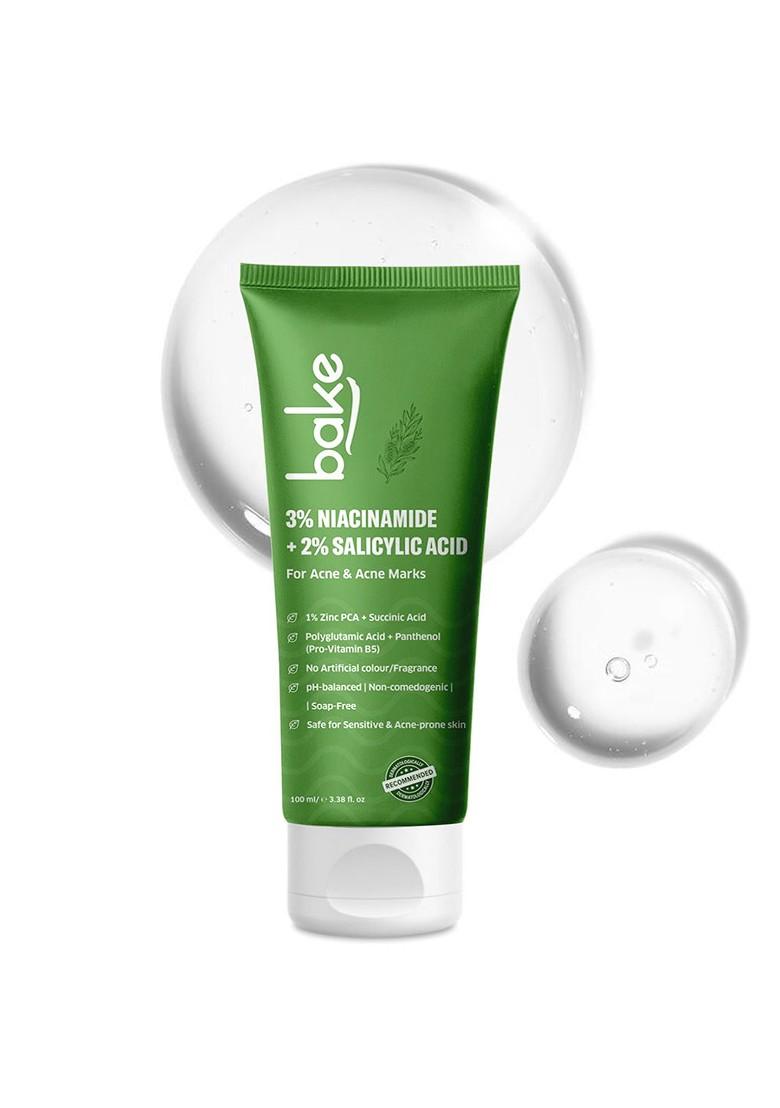 Bake 2 Salicylic Acid 3 Niacinamide Anti Acne Face Wash 100 Ml