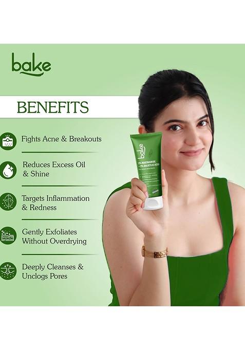 Bake 2 Salicylic Acid 3 Niacinamide Anti Acne Face Wash 100 Ml