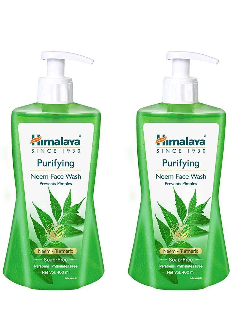 Himalaya Set Of 4 Purifying Neem Face Wash With Turmeric 400Ml Each - Indya