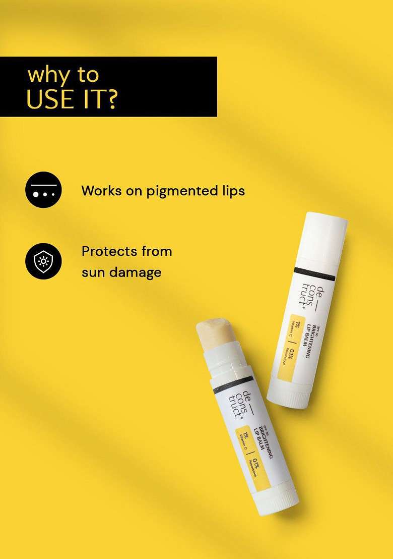 Deconstruct Brightening Lip Balm Duo Nourish Protect With Every Swipe - Indya