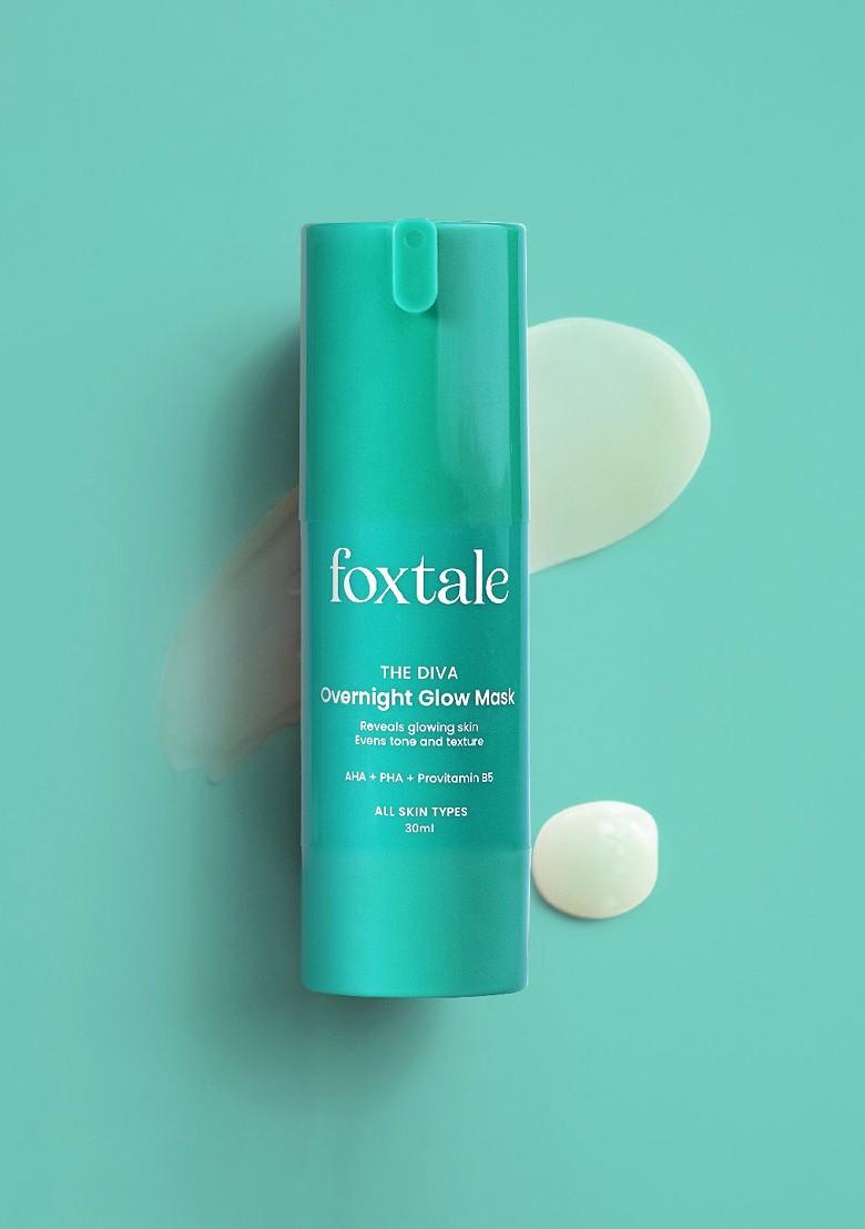 Foxtale Set Of 2 The Diva Overnight Glow Face Mask With Aha Pha 30 Ml Each