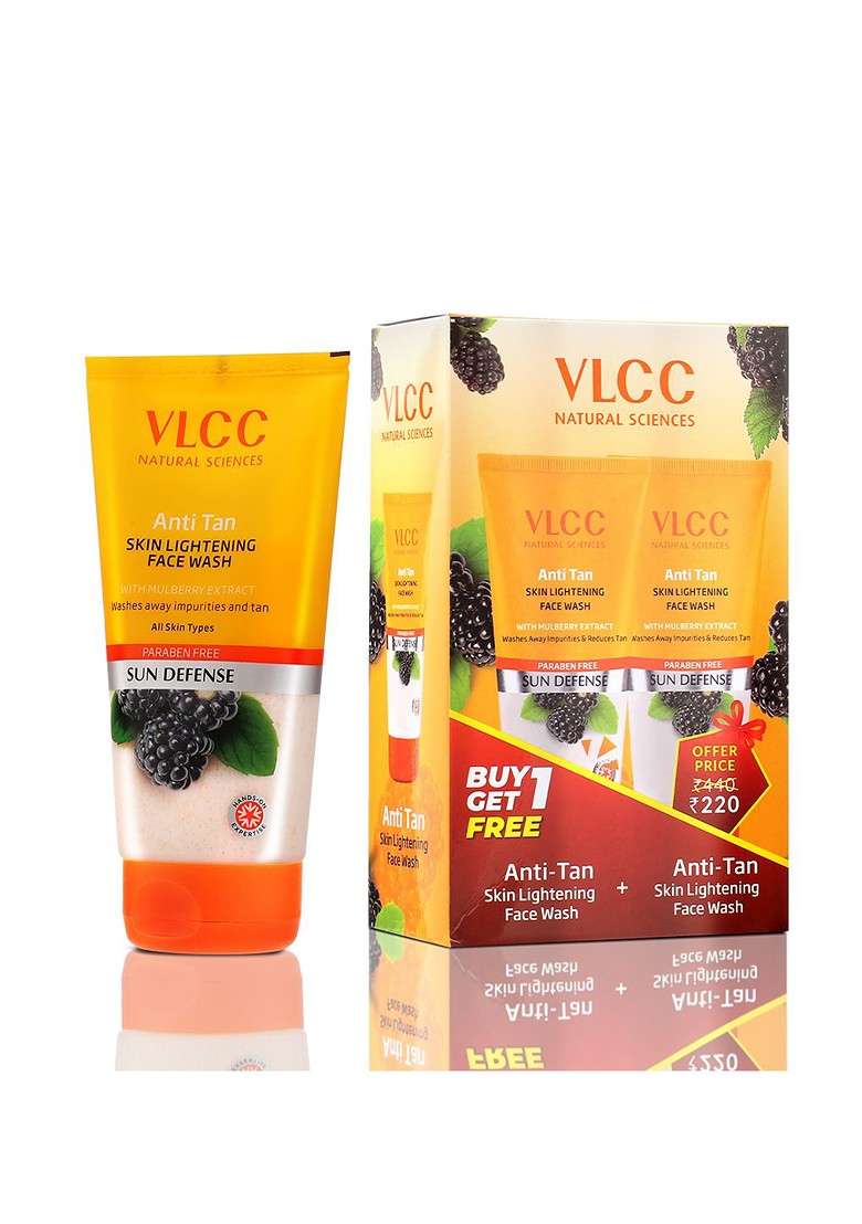 Vlcc Set Of 4 Anti Tan Skin Lightening Face Wash 150G Each - Indya