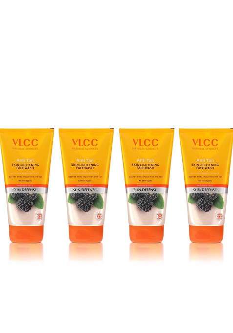 Vlcc Set Of 4 Anti Tan Skin Lightening Face Wash 150G Each