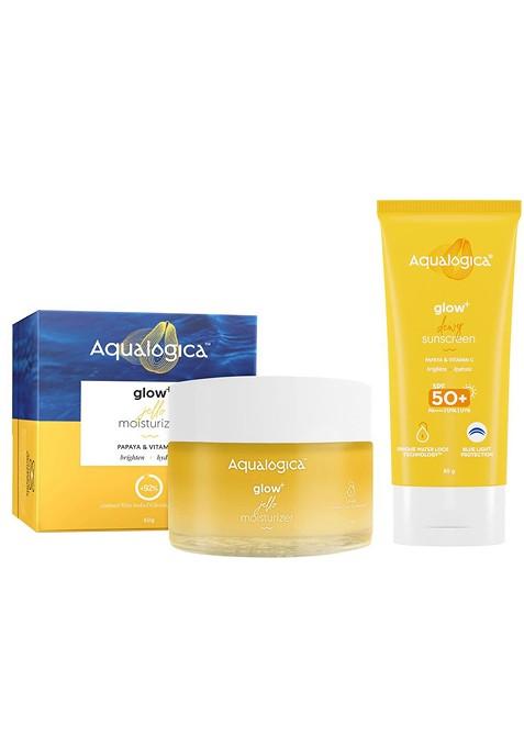 Aqualogica Summer Glow Kit Face Moisturiser Sunscreen
