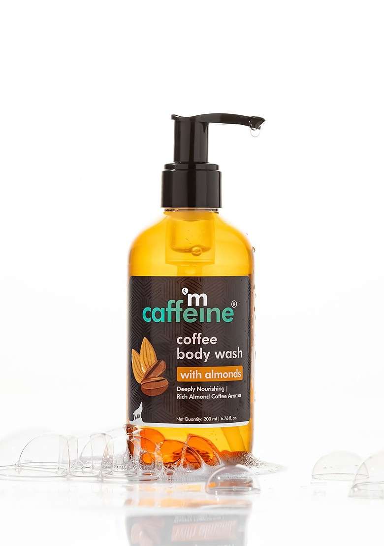 Mcaffeine Set Of 2 Deeply Nourishing Coffee Body Wash With Almonds 200 Ml Each - Indya