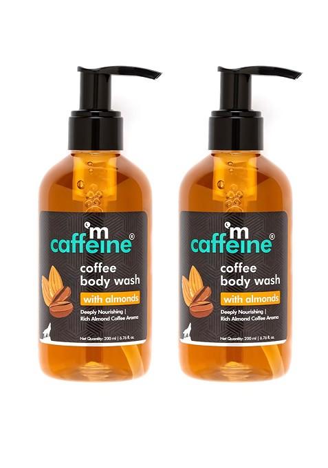 Mcaffeine Set Of 2 Deeply Nourishing Coffee Body Wash With Almonds 200 Ml Each