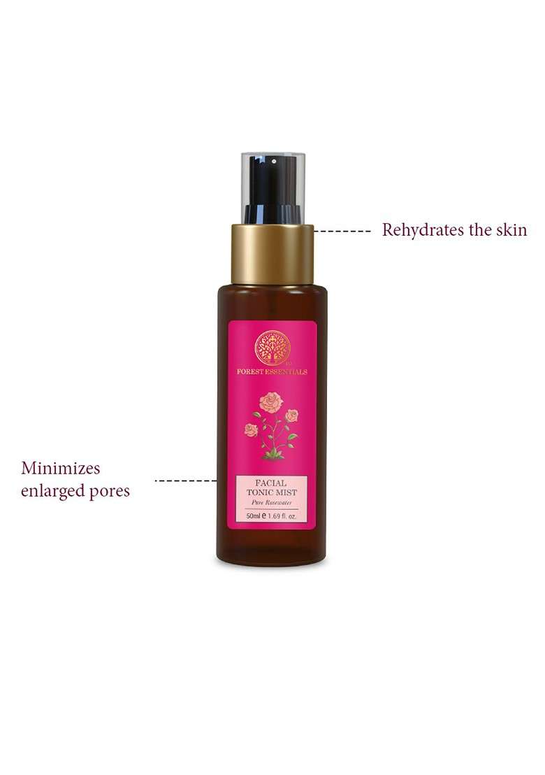 Forest Essentials Set Of Tonic Mist 50Ml Facial Cleanser Radiance Cream 15G - Indya