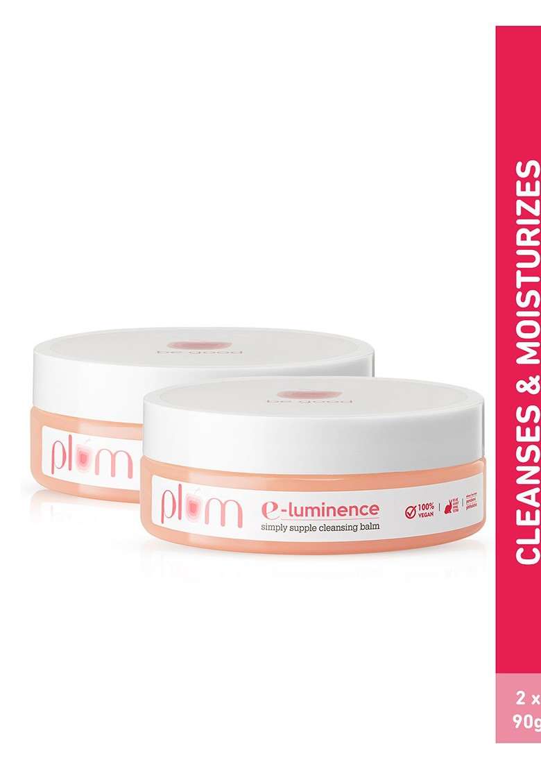 Plum Set Of 2 E Luminence Simply Supple Cleansing Balm With Vitamin 90G Each - Indya
