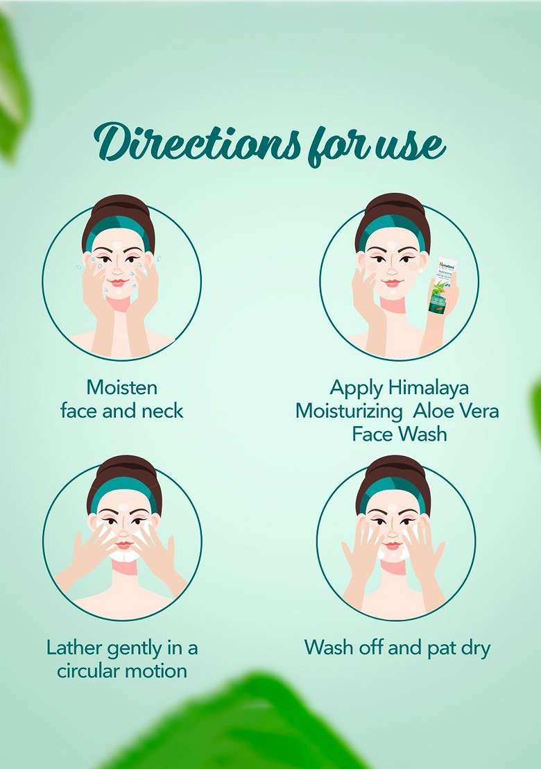 Himalaya Set Of 2 Moisturizing Aloe Vera Face Wash 200 Ml Each - Indya