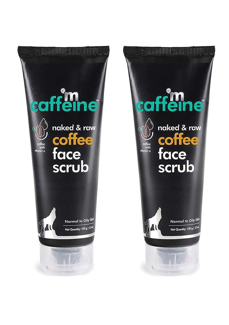 Mcaffeine Set Of 2 Coffee Exfoliating Face Scrub For Fresh Glowing Skin 100G Each - Indya