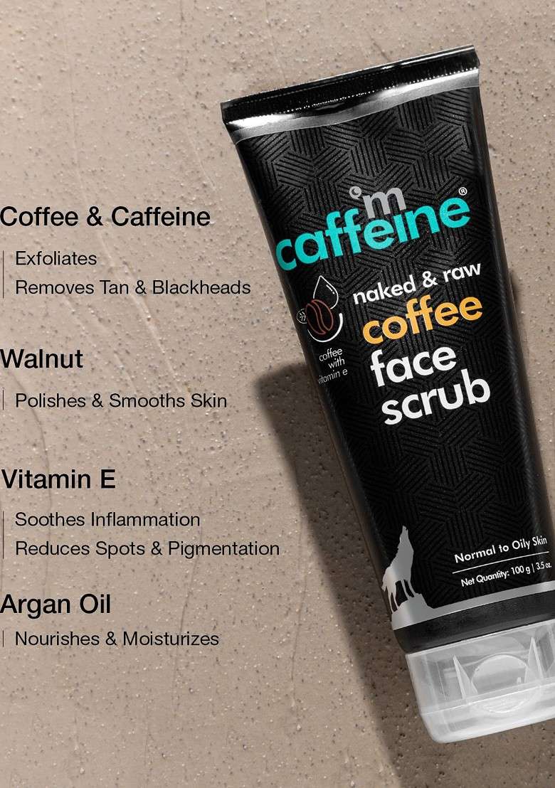 Mcaffeine Set Of 2 Coffee Exfoliating Face Scrub For Fresh Glowing Skin 100G Each - Indya