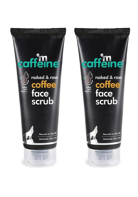 Mcaffeine Set Of 2 Coffee Exfoliating Face Scrub For Fresh Glowing Skin 100G Each