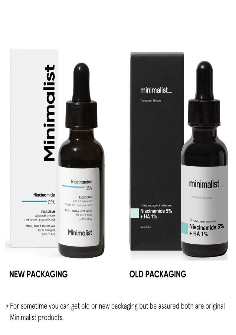 Minimalist Pore Minimizing Duo Pha Face Toner 150 Ml Niacinamide Serum 30 - Indya