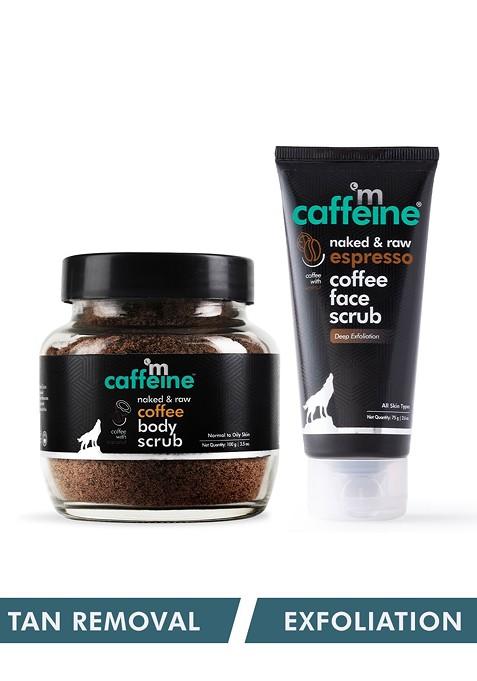 Mcaffeine Exfoliating Coffee Body Scrub Espresso Face Combo For Tan Removal
