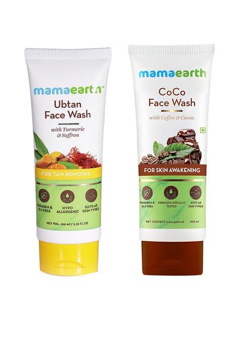 Mamaearth Unisex Set Of 2 Face Washes