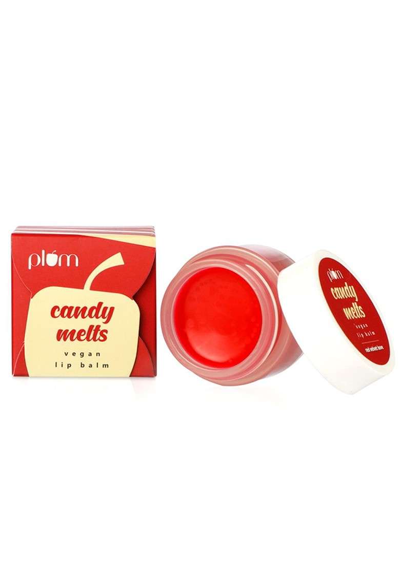 Plum Set Of 2 Candy Melts Vegan Lip Balms 24 G - Indya