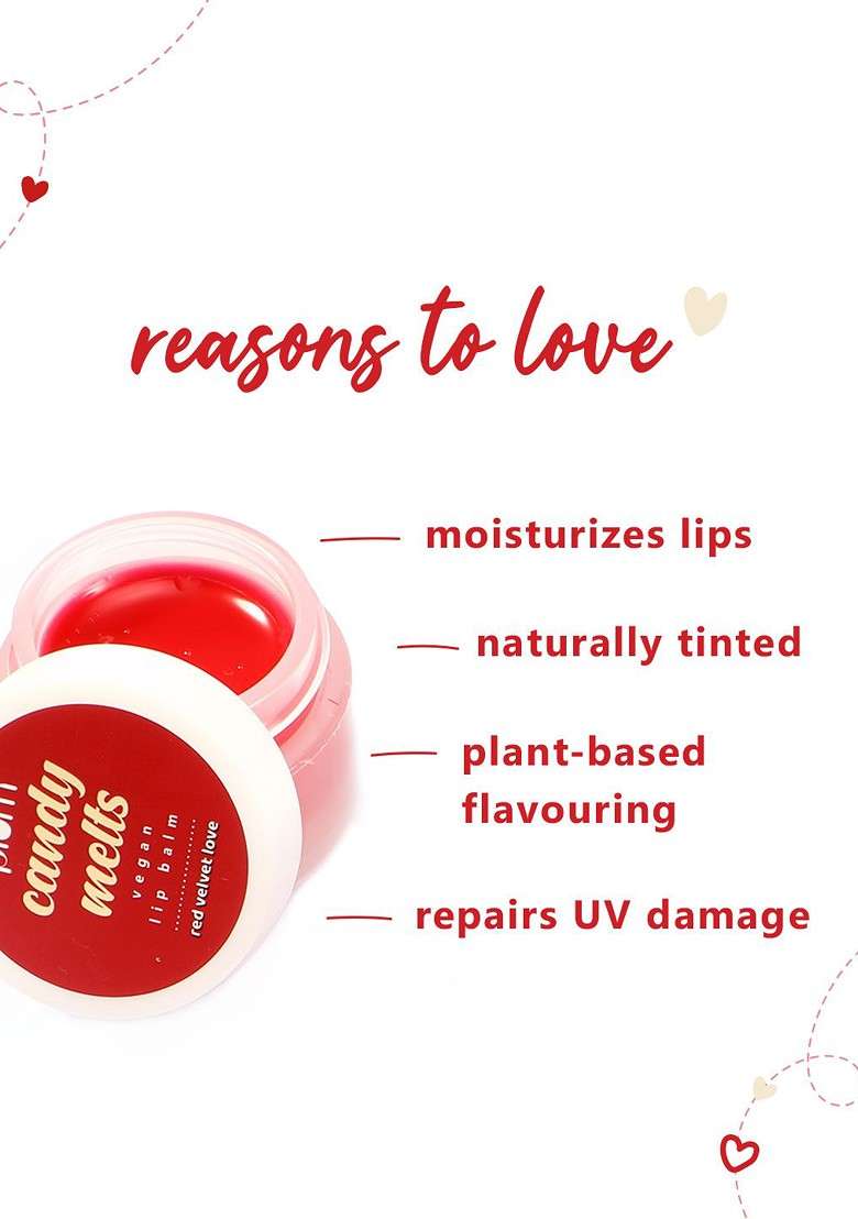 Plum Set Of 2 Candy Melts Vegan Lip Balms 24 G - Indya
