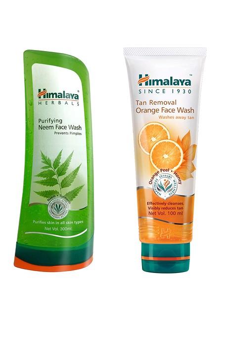 Himalaya Set Of 2 Facewash Purifying Neem Tan Removal Orange