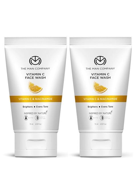 The Man Company Set Of 2 Turmeric Moringa Vitamin C Face Wash