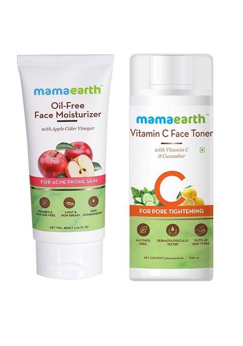 Mamaearth Unisex Set Of Sustainable Toner Face Moisturizer