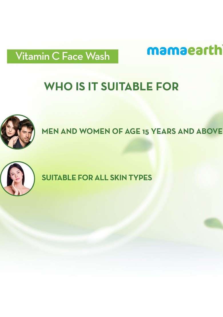 Mamaearth Unisex Set Of Sustainable Vitamin C Face Wash Tan Removal - Indya