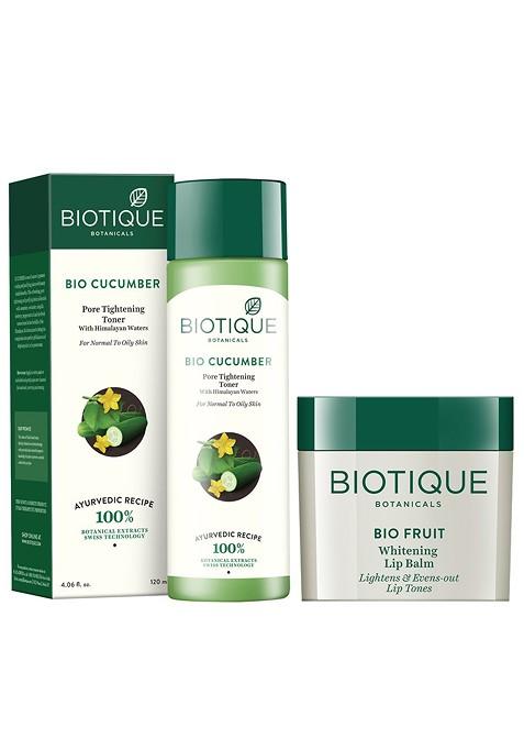 Biotique Set Of Toner Lip Balm
