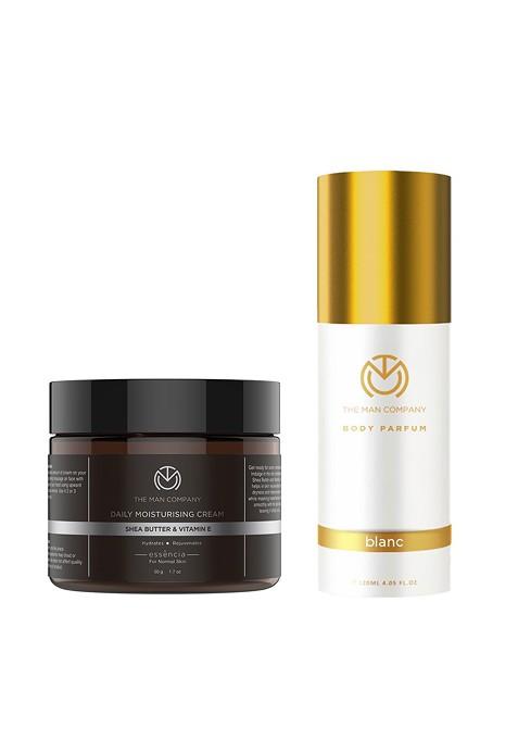 The Man Company Set Of Face Moisturiser Blanc Body Perfume