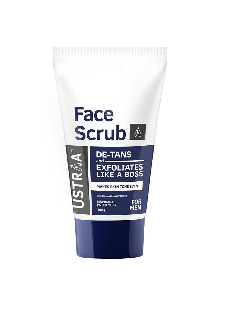 Ustraa Men Face Wash Scrub De Tan Combo 100G Each