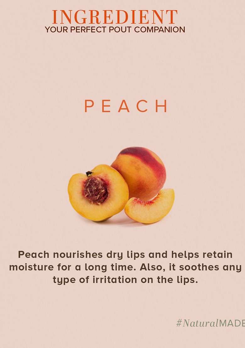Khadi Natural Set Of 3 Peach Herbal Lip Balm With Beeeswax Honey 15G - Indya