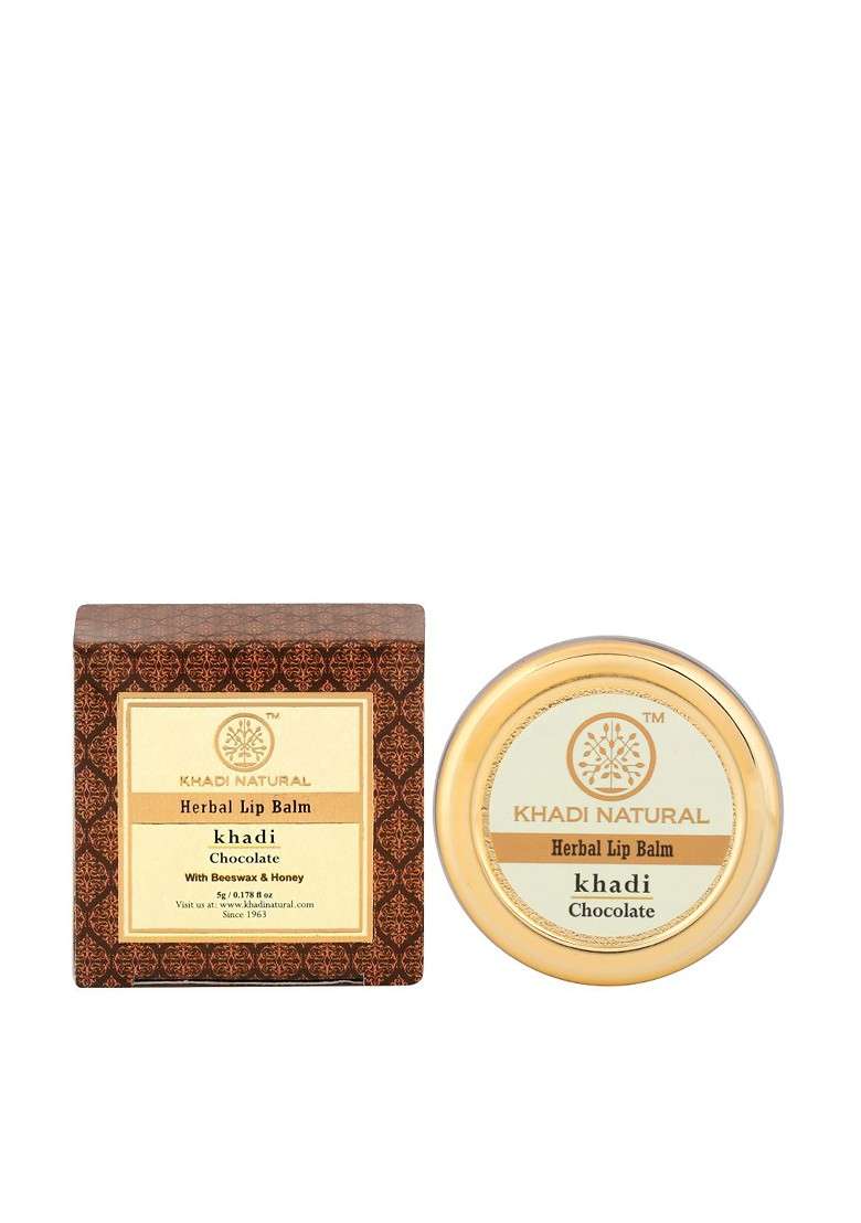 Khadi Natural Set Of 3 Chocolate Herbal Lip Balm With Beeeswax Honey - Indya