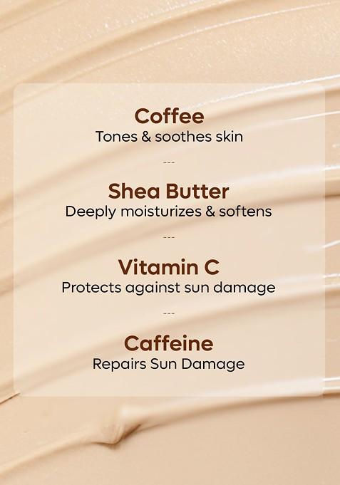 Mcaffeine Coffee Body Lotion With Shea Butter For Non Greasy Moisturization 250Ml