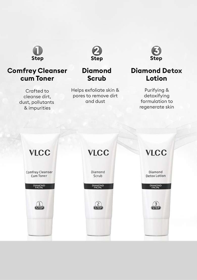 Vlcc Diamond Single Facial Kit 60 G - Indya