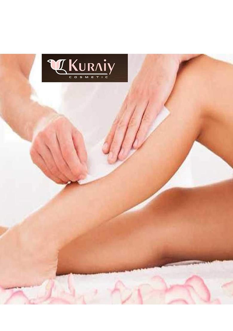 Kuraiy Body Care Detan Chocolate Wax For Hair Removal 600 G With Knife 40 Strips