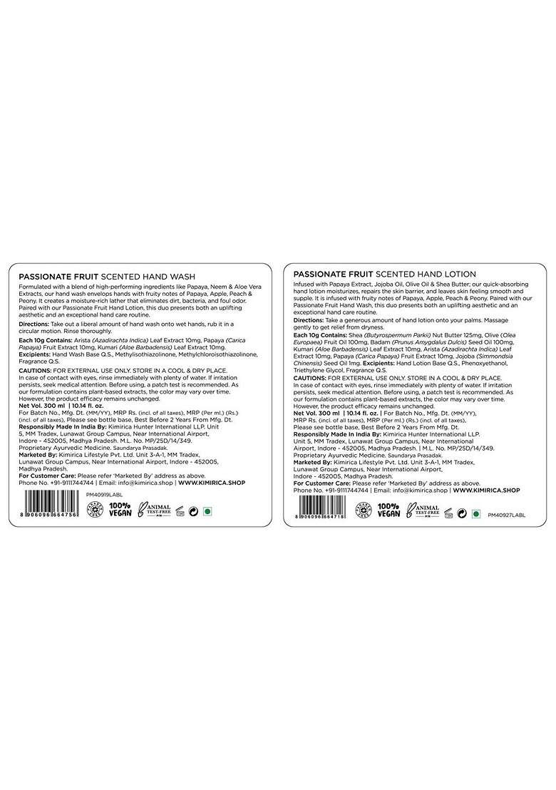 Kimirica Passionate 2 Pcs Scented Hand Wash Lotion Duo Caddy Set 300 Ml Each - Indya
