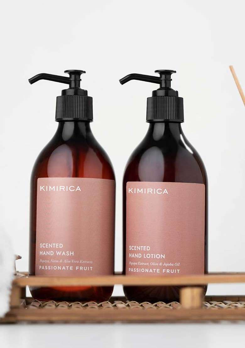 Kimirica Passionate 2 Pcs Scented Hand Wash Lotion Duo Caddy Set 300 Ml Each - Indya