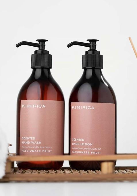 Kimirica Passionate 2 Pcs Scented Hand Wash Lotion Duo Caddy Set 300 Ml Each