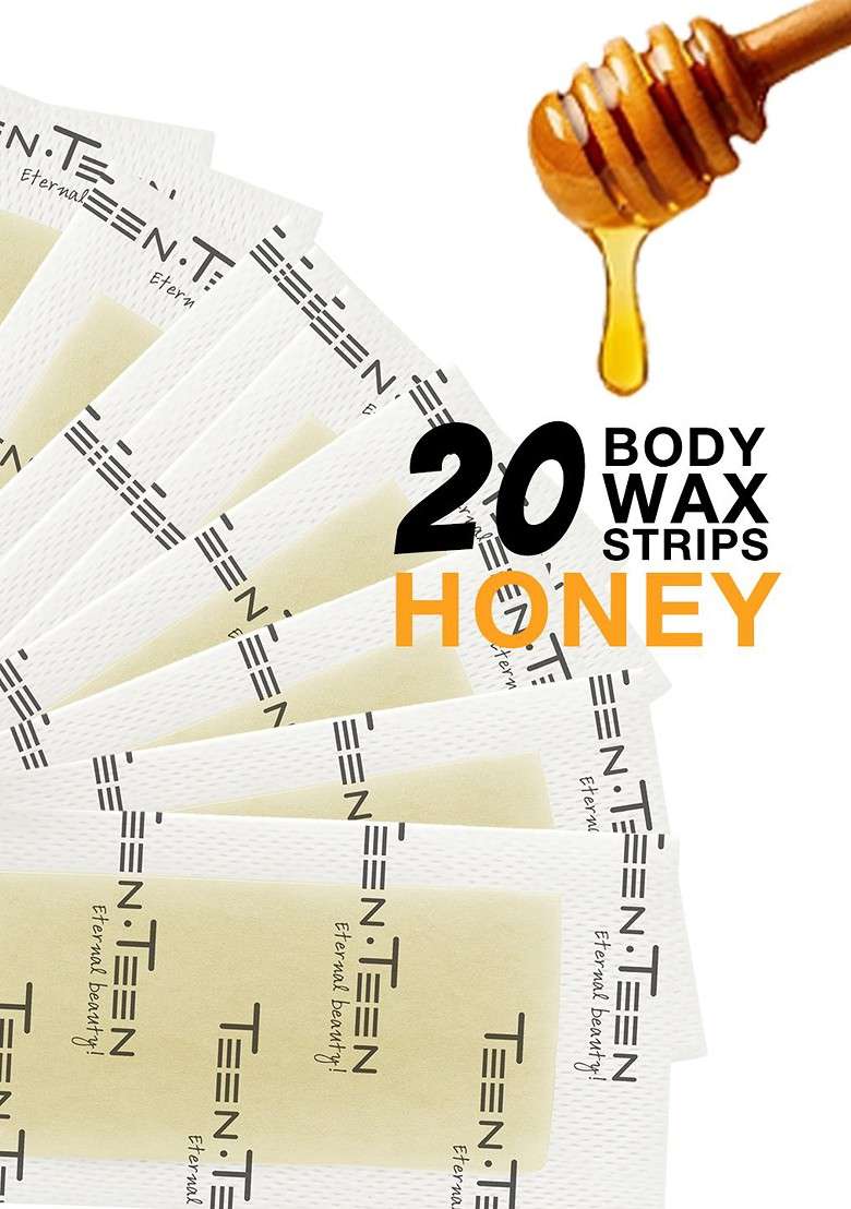 Teen Cosmetics Unwanted Hair Removal Body Wax Strips With Honey Extracts 20 Pcs - Indya