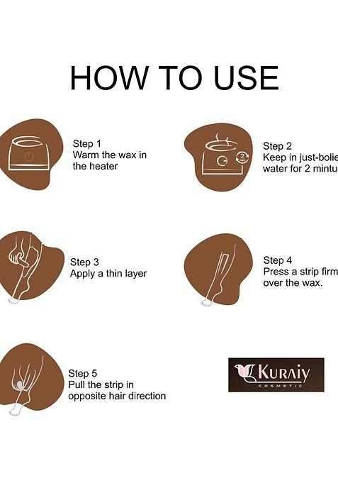 Kuraiy Set Of 2 Body Care Detan Chocolate Wax For Hair Removal 600 G Each