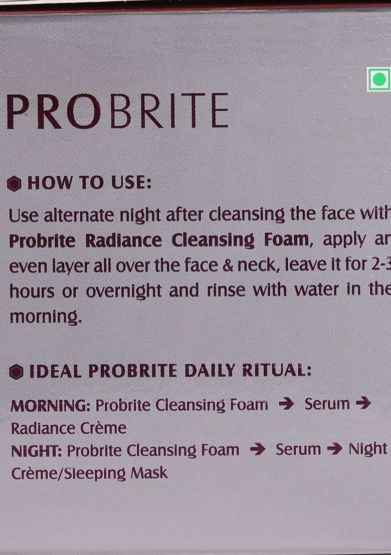 Lotus Herbals Sustainable Probrite Illuminating Radiance Sleeping Mask 50 G - Indya