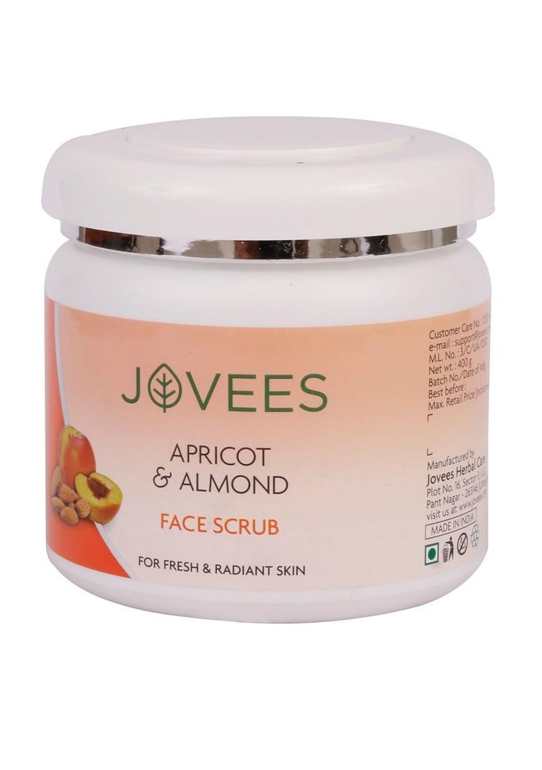 Jovees Apricot Almond Face Scrub For Fresh Radiant Skin 400 G
