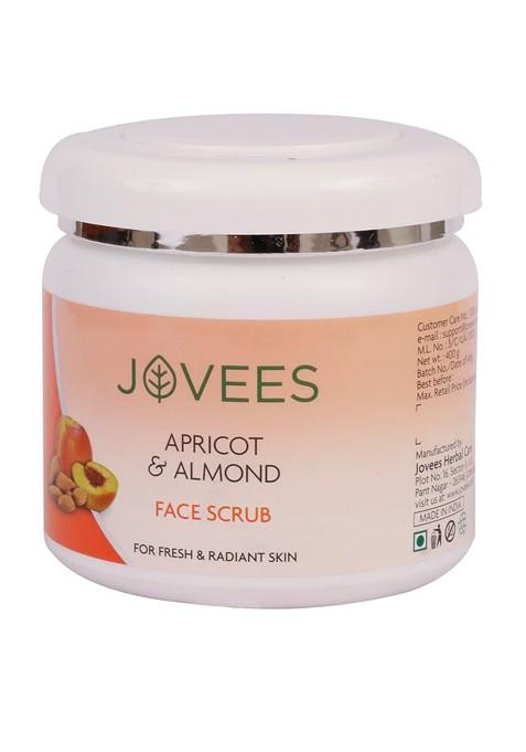 Jovees Apricot Almond Face Scrub For Fresh Radiant Skin 400 G