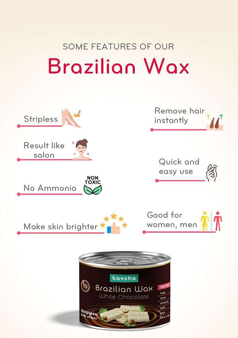 Tavcha Brazilian White Chocolate Stripless Wax 300 G - Indya