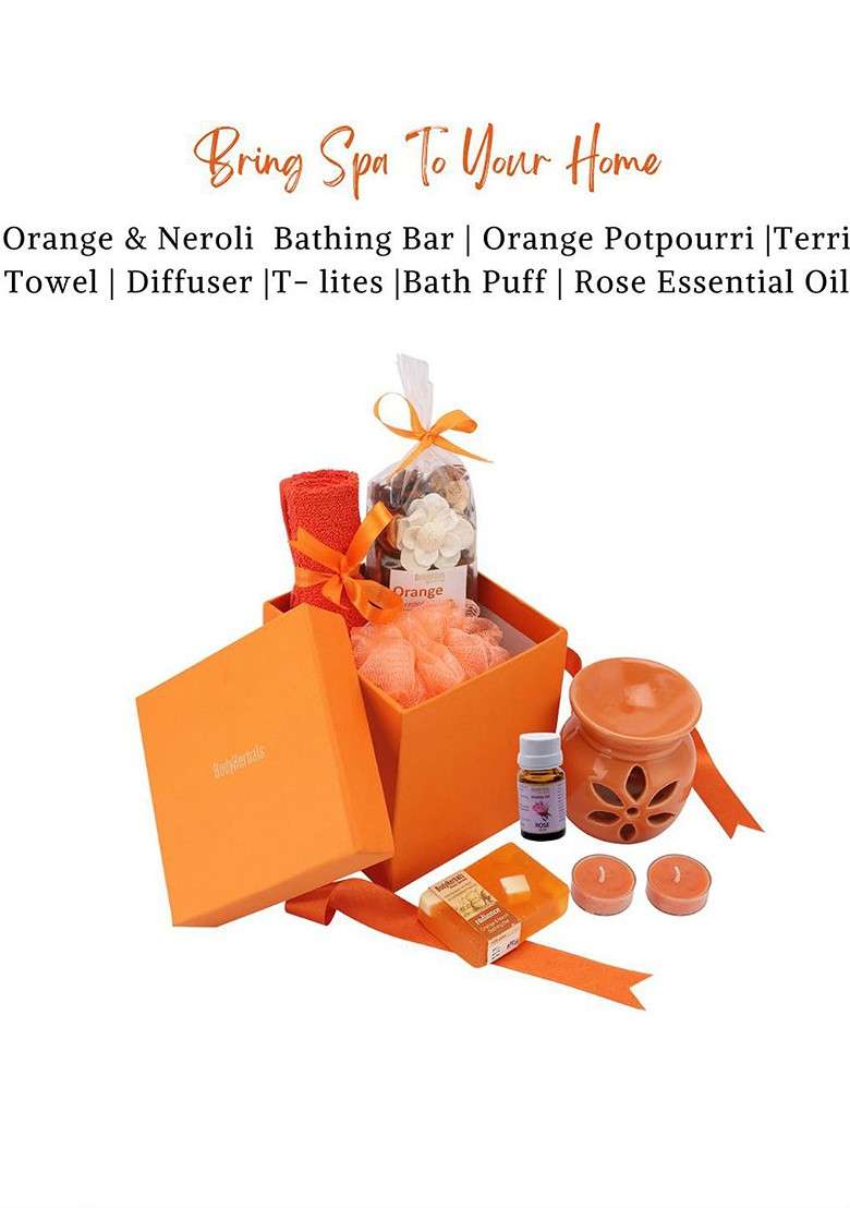 Bodyherbals 7 Pcs Orange Soap Spa Gift Set - Indya