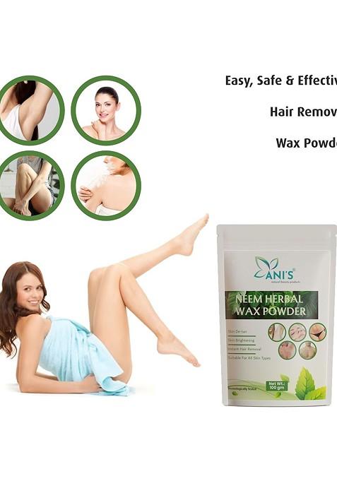 Ani'S Set Of 2 Neem Natural Waxing Powder For Instant Hair Removal 100G Each