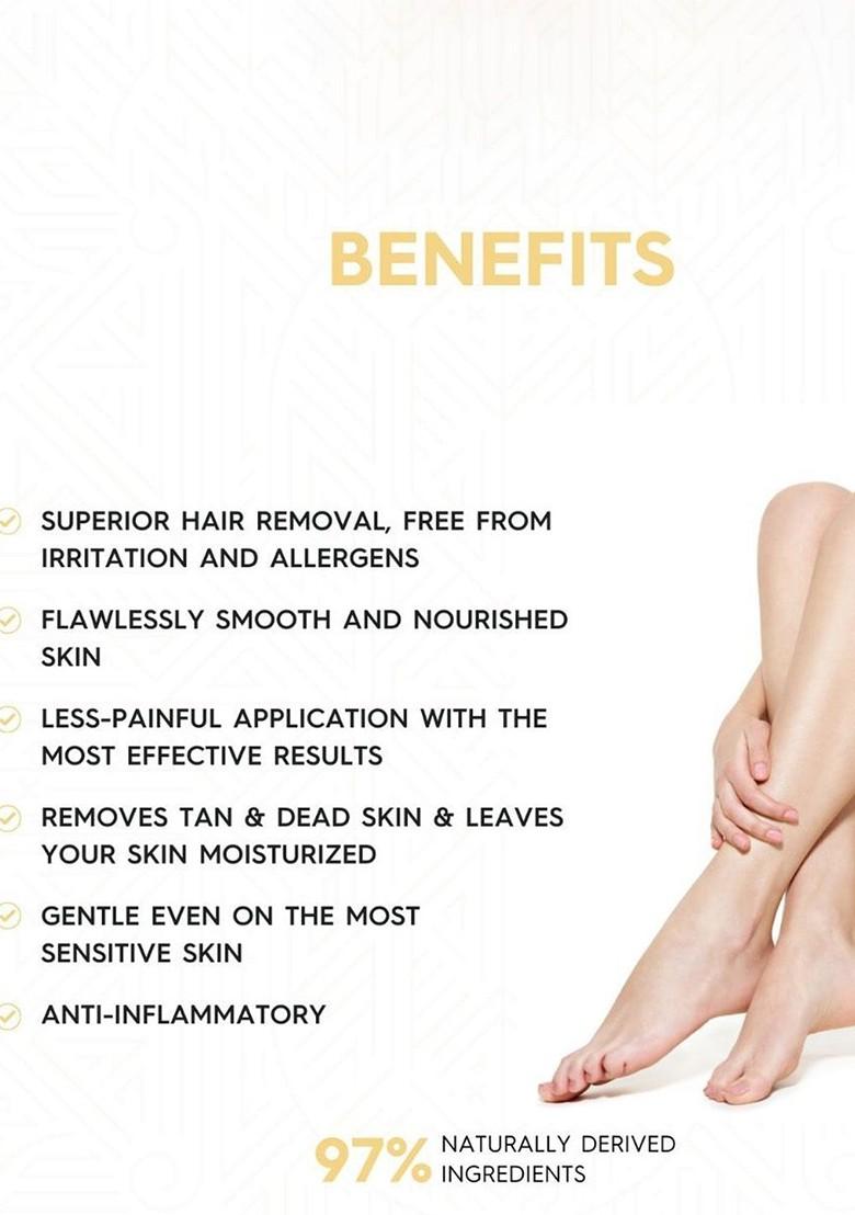 Sterling Naturals Women Wax Gentle On Skin Ideal For All Types D Tan Formula 700G