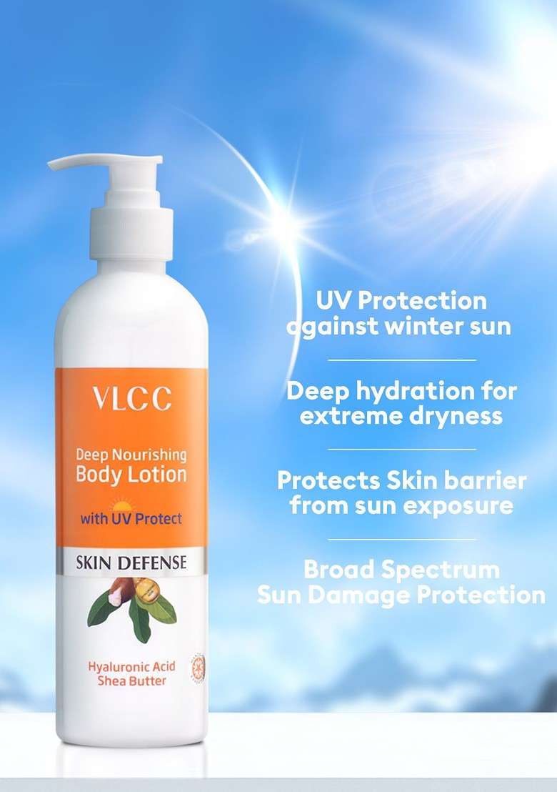 Vlcc Skin Defense Deep Nourishing Body Lotion With Uv Protect 350Ml - Indya