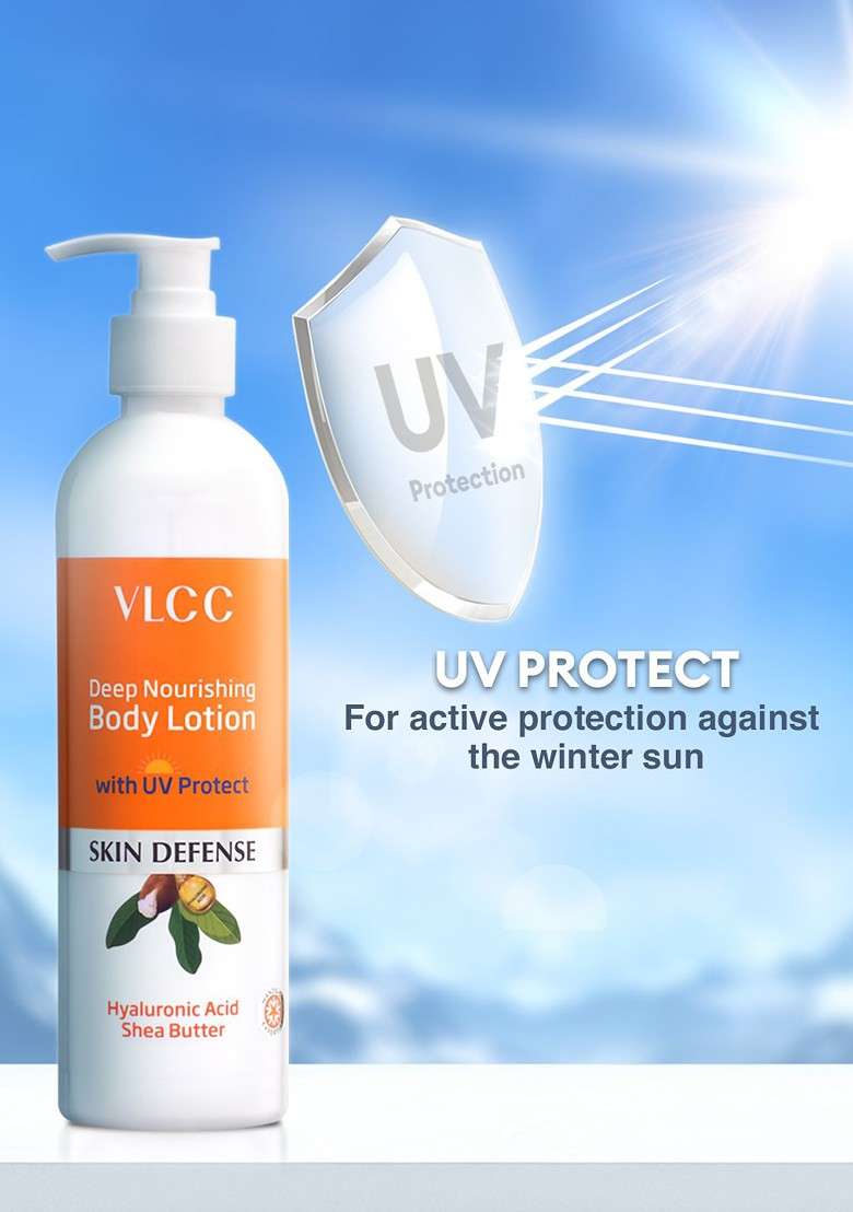 Vlcc Skin Defense Deep Nourishing Body Lotion With Uv Protect 350Ml - Indya