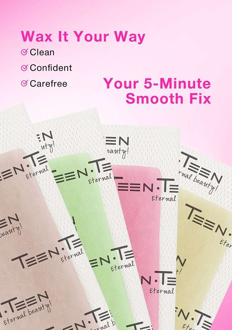 Teen Cosmetics Unwanted Hair Removal Body Wax Strips With Aloevera Extracts 20 Pcs - Indya