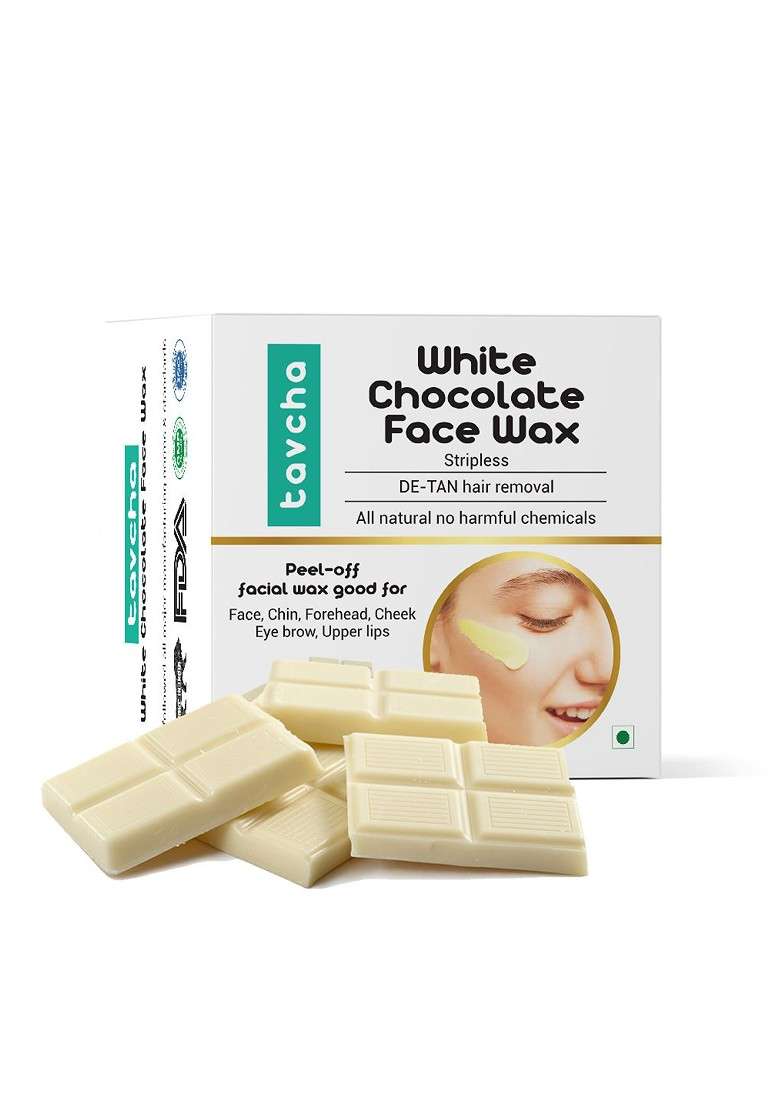 Tavcha Full Face Chocolate Hair Removal Wax With Spatula 80 G - Indya